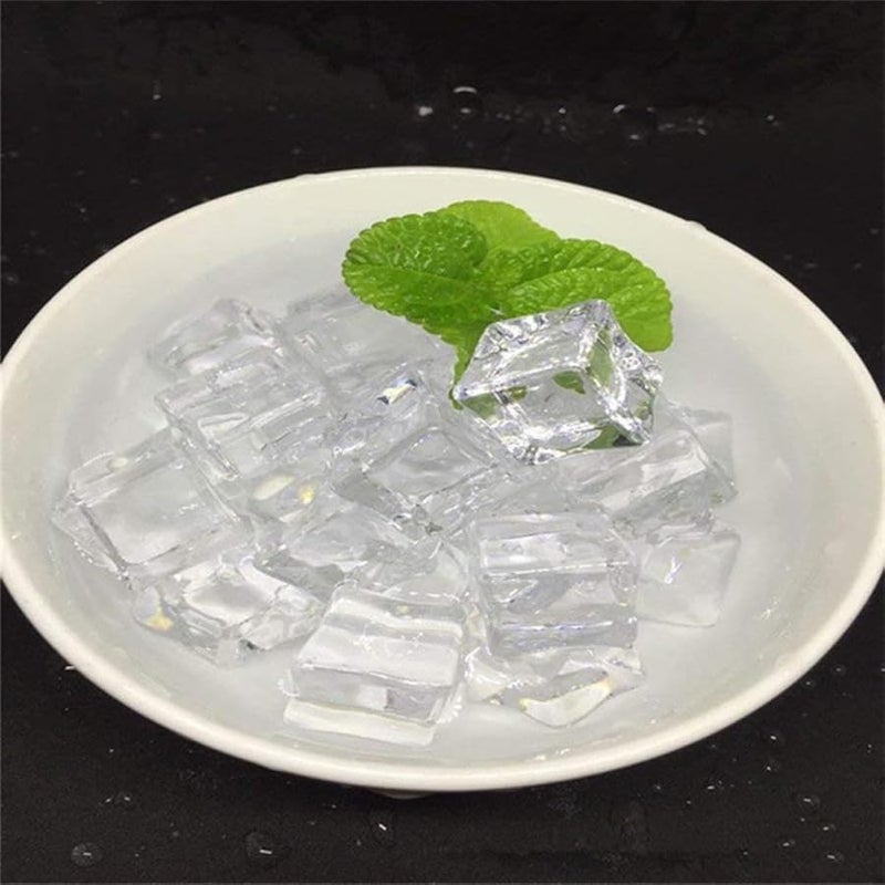 Cabilock 50pcs Transparent Artificial Acrylic Ice Cubes 2 5mm For Decoration Photography Props - Image 5